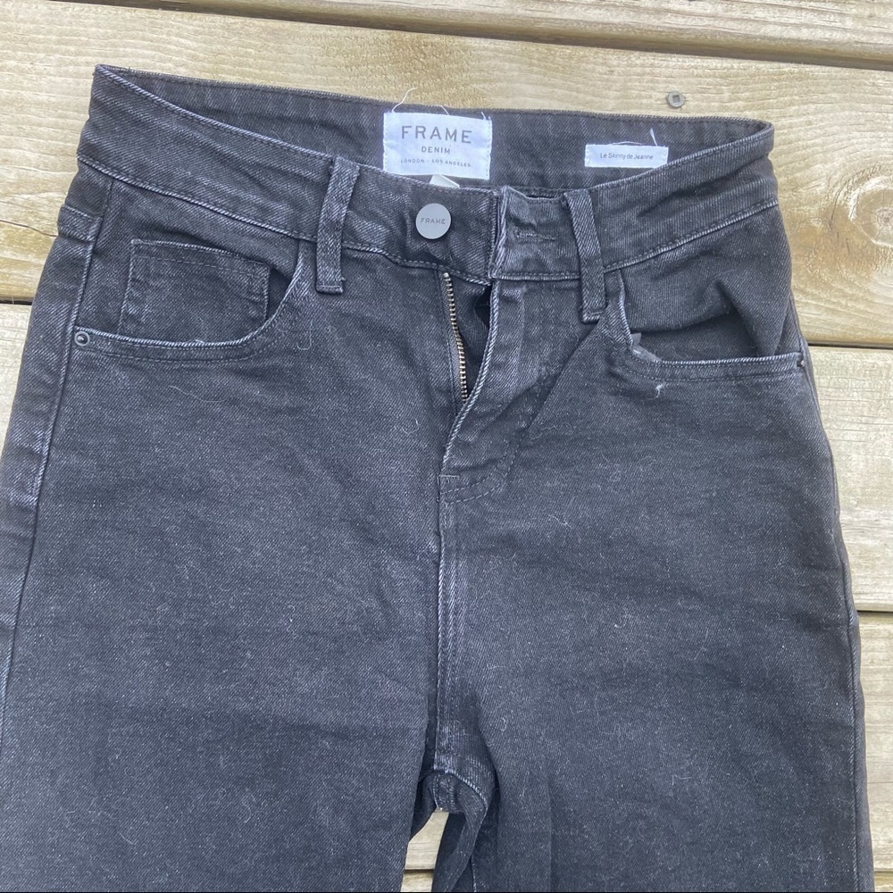 ** Frame denim revolve le skinny de Jeanne black jeans 25 - Picture 2 of 8
